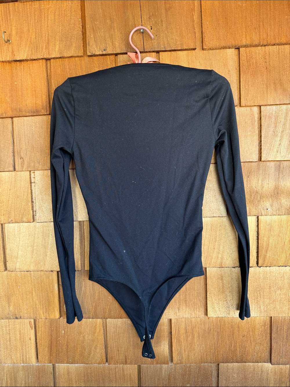Abercrombie & Fitch Black Long Sleeve Square Neck Bodysuit - Picture 4 of 4